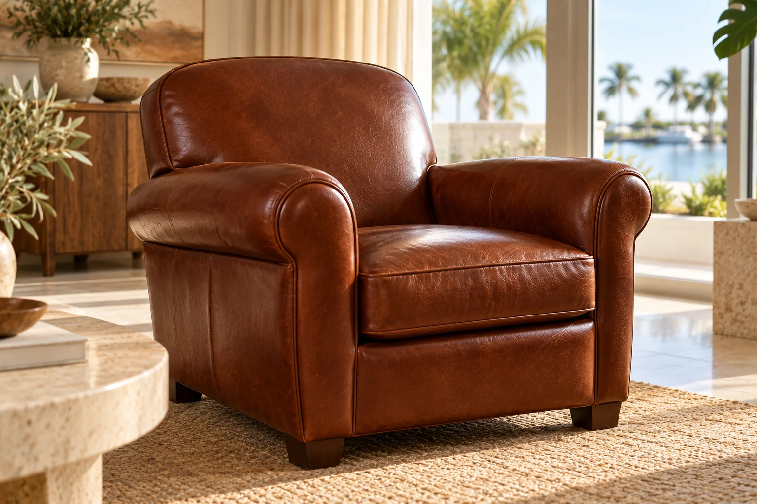 Armchair after repair